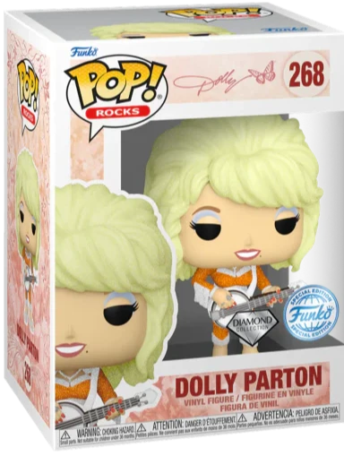 Funko POP! - Rocks: Dolly Parton (Diamond Collection) #268