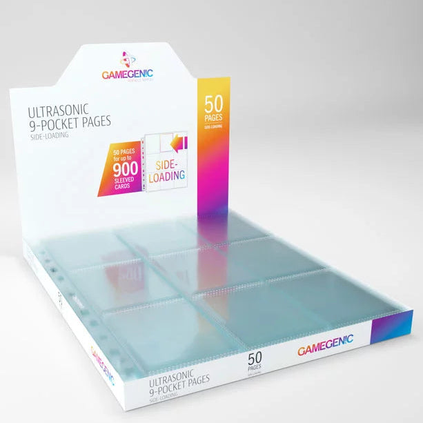 Gamegenic: Ultrasonic 9-Pocket Pages Sideload (50 stk.) - Plads til 900 kort