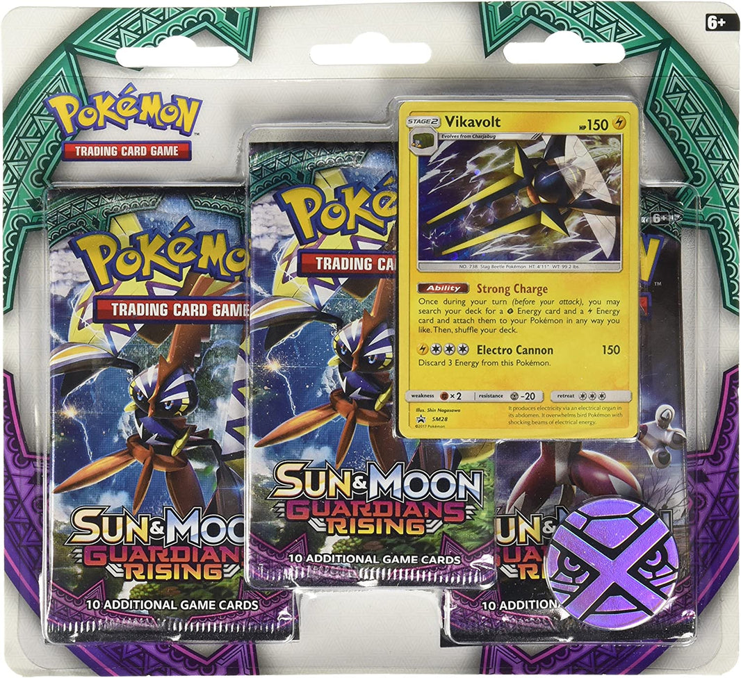 Pokémon TCG: Sun & Moon: Guardians Rising - 3-Pack Blister Pack