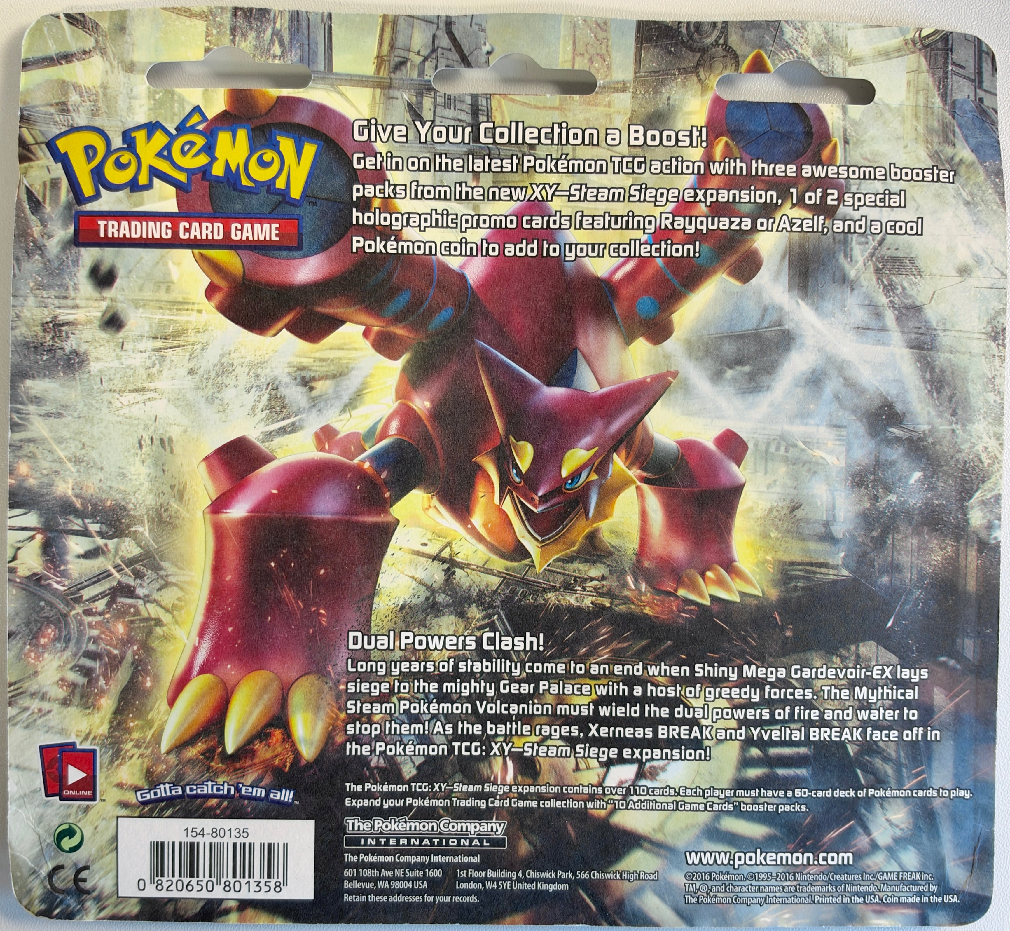 Pokémon TCG: XY: Steam Siege - 3-Pack Blister Pack (Azelf)