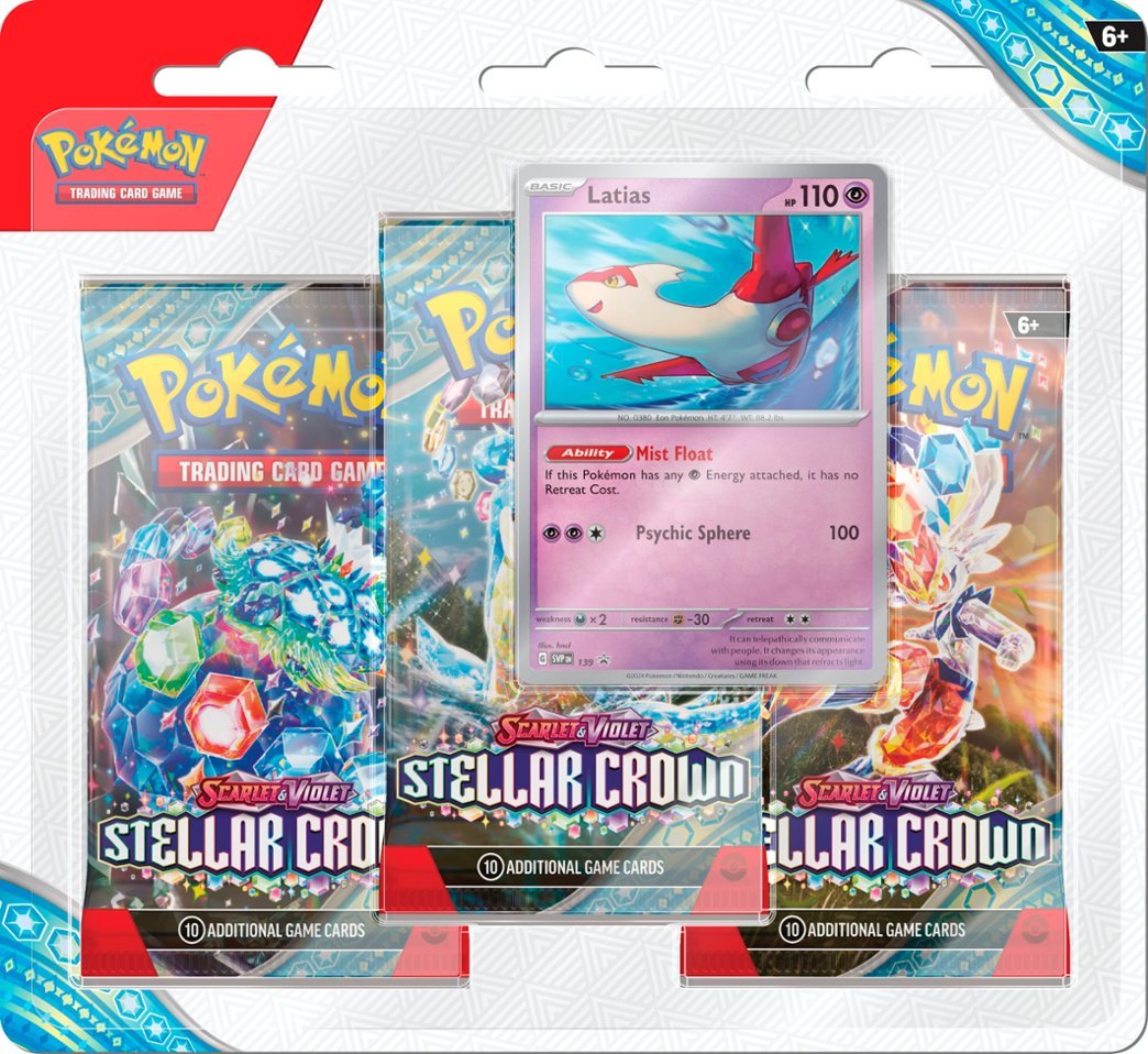 Pokémon TCG: Scarlet & Violet: Stellar Crown 3-Pack Blister Pack