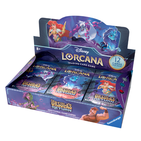 Disney Lorcana TCG: Set 4 - Ursula's Return - Booster Display Box (24 Pakker)