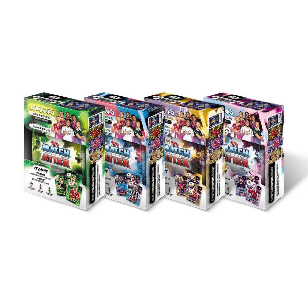 Topps: Match Attax Fodboldkort - UEFA Champions League Season 2025/26 - Booster Tin