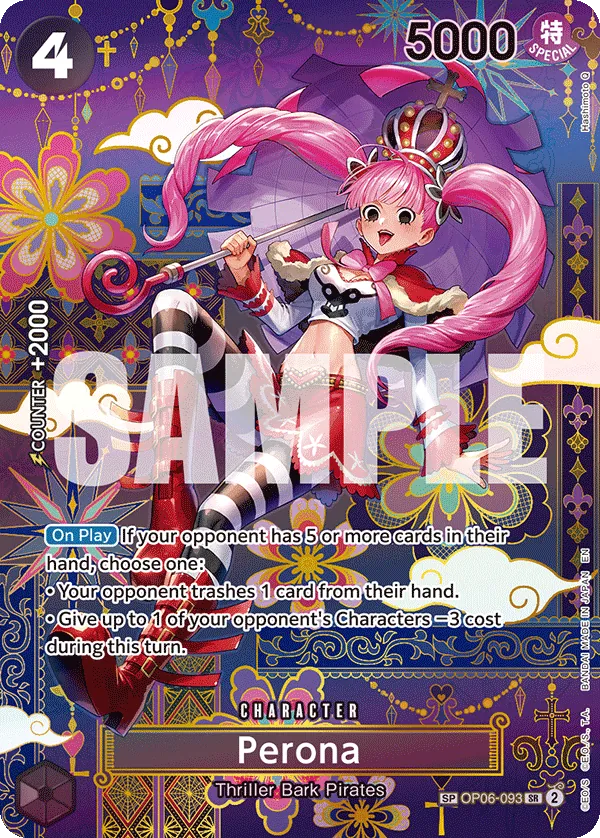 Perona (OP06-093) - The Azure Sea's Seven (Special Rare) [OP14-OP06-093] English / Near Mint / Normal