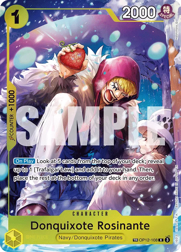 Donquixote Rosinante (OP12-108) - The Azure Sea's Seven (Treasure Rare) [OP14-OP12-108] English / Near Mint / Normal