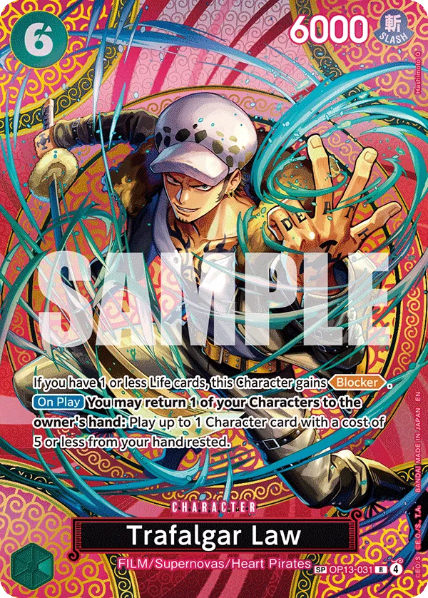 Trafalgar Law (OP13-031) - Adventure on Kami’s Island (Special Rare) [OP15-OP13-031] English / Near Mint / Normal