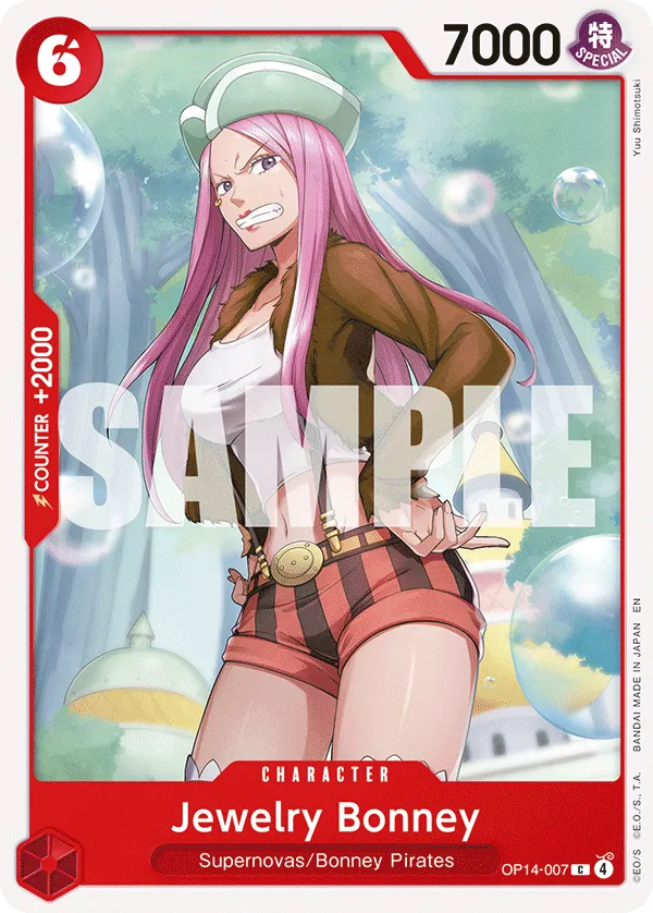 Jewelry Bonney (OP14-007) - The Azure Sea's Seven (Common) [OP14-007] English / Near Mint / Normal