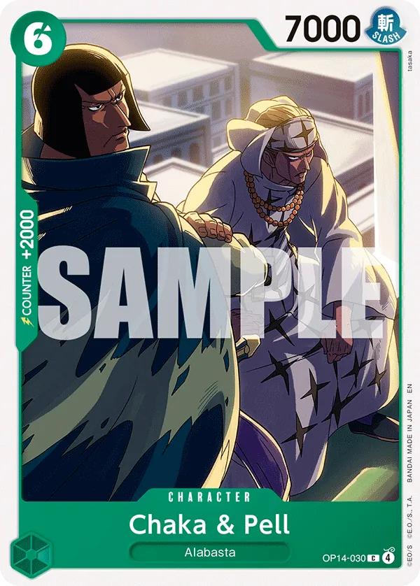 Chaka & Pell (OP14-030) - The Azure Sea's Seven (Common) [OP14-030] English / Near Mint / Normal