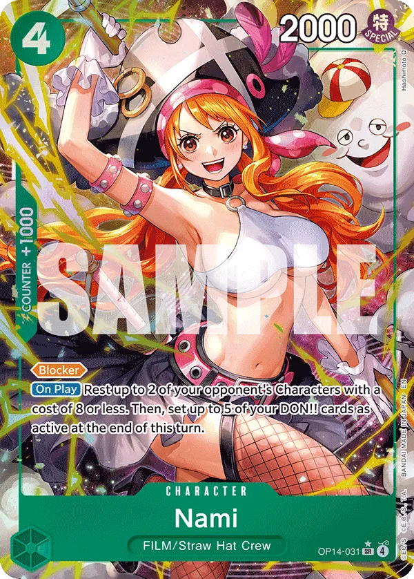 Nami (OP14-031) (V.2) - The Azure Sea's Seven (Alternate Art) [OP14-031] English / Near Mint / Normal