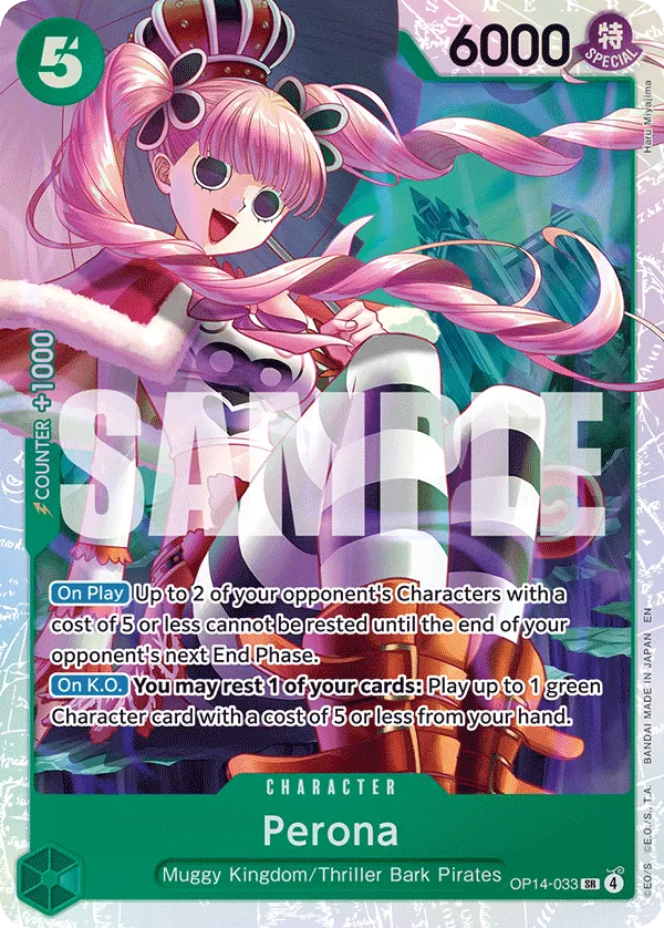 Perona (OP14-033) (V.1) - The Azure Sea's Seven (Super Rare) [OP14-033] English / Near Mint / Normal