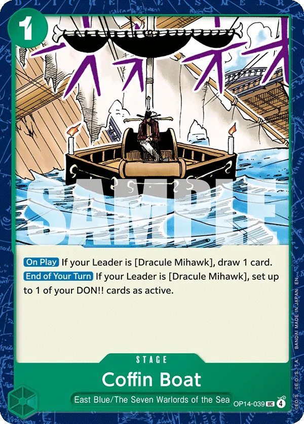 Coffin Boat (OP14-039) - The Azure Sea's Seven (Uncommon) [OP14-039] English / Near Mint / Normal