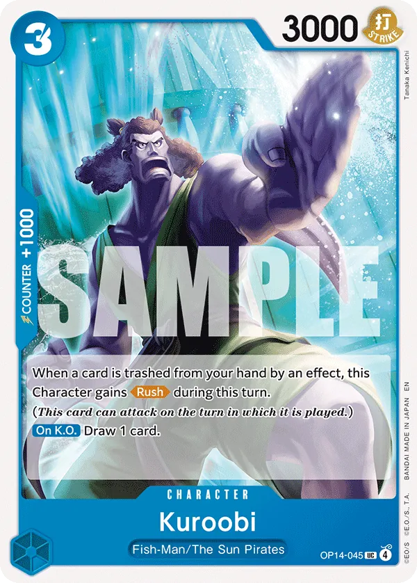 Kuroobi (OP14-045) - The Azure Sea's Seven (Uncommon) [OP14-045] English / Near Mint / Normal