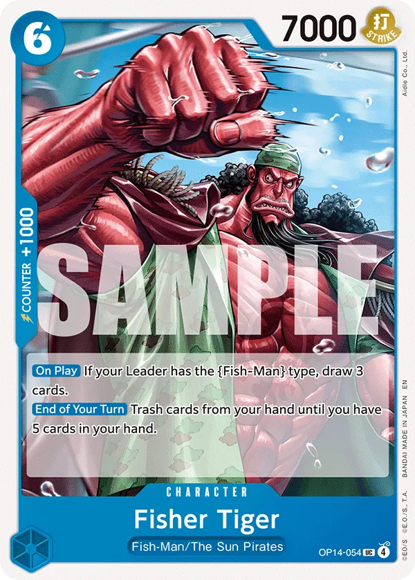 Fisher Tiger (OP14-054) - The Azure Sea's Seven (Uncommon) [OP14-054] English / Near Mint / Normal