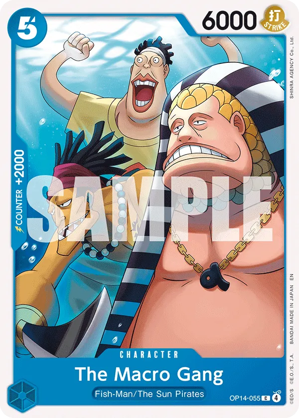 The Macro Gang (OP14-055) - The Azure Sea's Seven (Common) [OP14-055] English / Near Mint / Normal