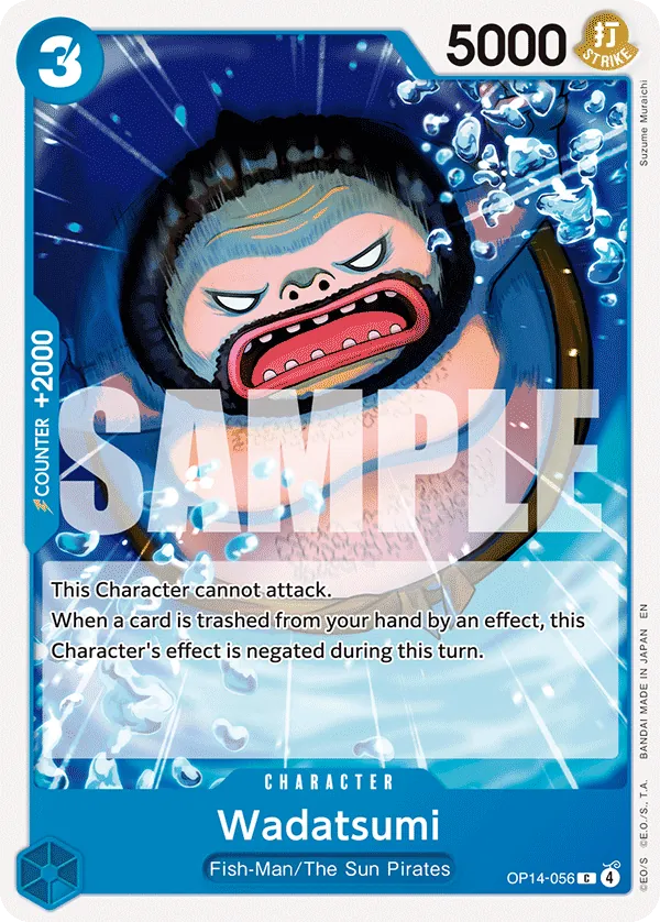 Wadatsumi (OP14-056) - The Azure Sea's Seven (Common) [OP14-056] English / Near Mint / Normal