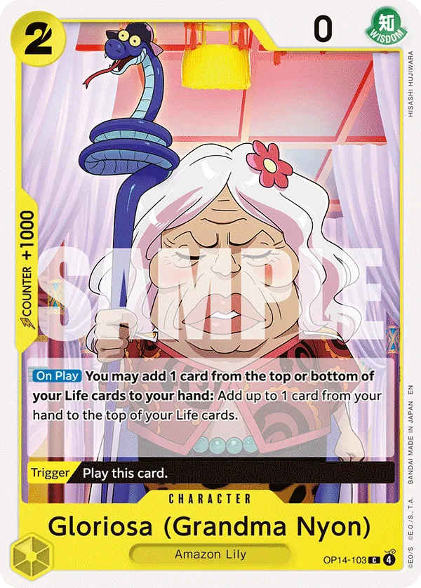 Gloriosa (Grandma Nyon) (OP14-103) - The Azure Sea's Seven (Common) [OP14-103] English / Near Mint / Normal
