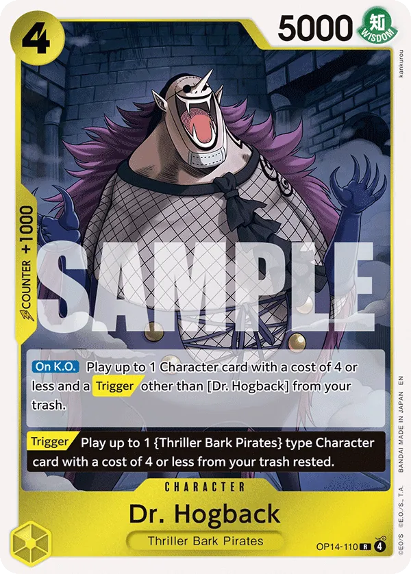 Dr. Hogback (OP14-110) - The Azure Sea's Seven (Rare) [OP14-110] English / Near Mint / Normal