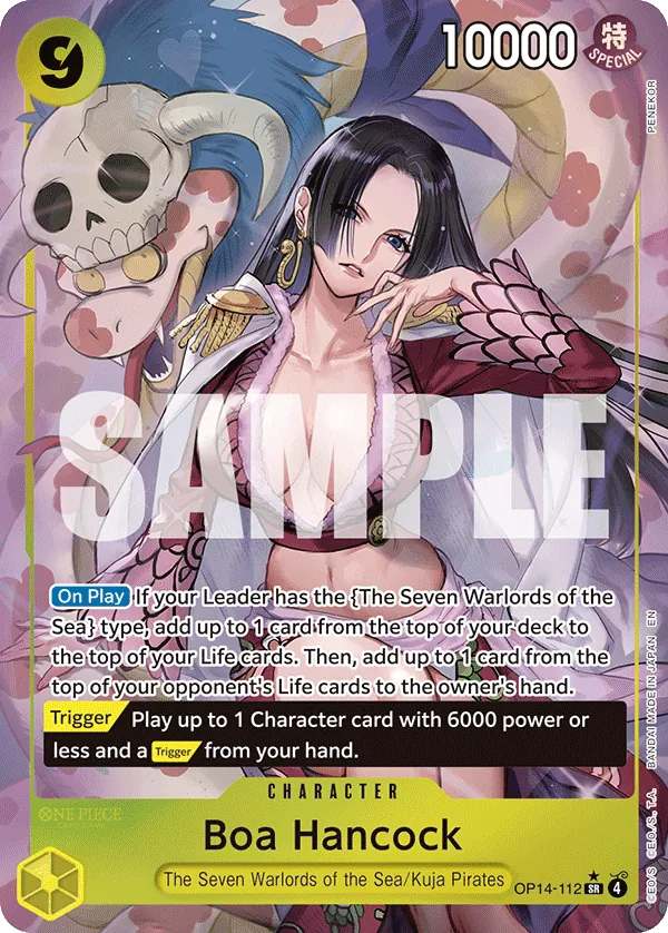 Boa Hancock (OP14-112) (V.2) - The Azure Sea's Seven (Alternate Art) [OP14-112] English / Near Mint / Normal