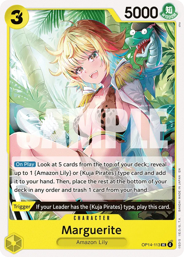 Marguerite (OP14-113) - The Azure Sea's Seven (Uncommon) [OP14-113] English / Near Mint / Normal