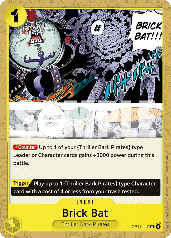 Brick Bat (OP14-117) - The Azure Sea's Seven (Uncommon) [OP14-117] English / Near Mint / Normal