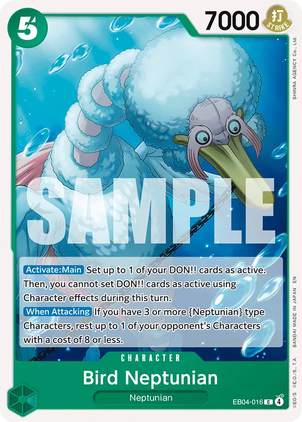 Bird Neptunian (EB04-016) - The Azure Sea's Seven (Common) [OP14-EB04-016] English / Near Mint / Normal