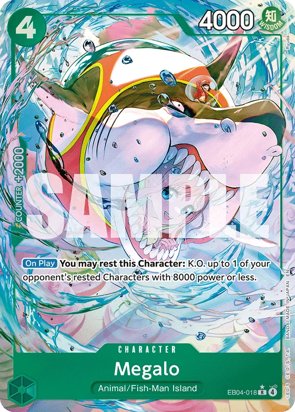 Megalo (EB04-018) (V.2) - The Azure Sea's Seven (Alternate Art) [OP14-EB04-018] English / Near Mint / Normal