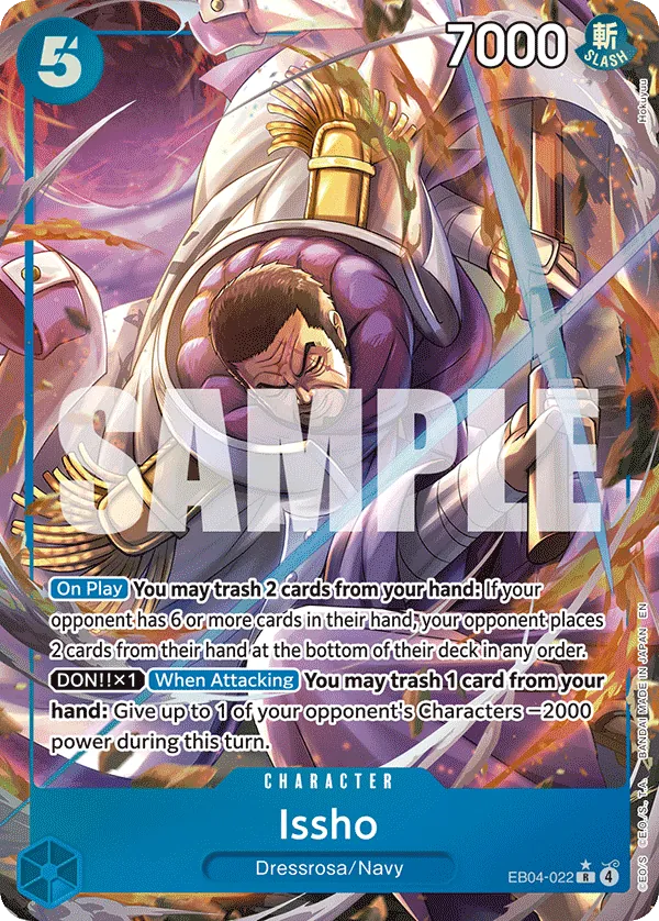 Issho (EB04-022) (V.2) - The Azure Sea's Seven (Alternate Art) [OP14-EB04-022] English / Near Mint / Normal