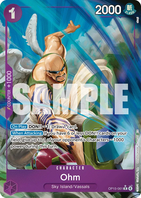 Ohm (OP15-061) (V.2) - Adventure on Kami’s Island (Alternate Art) [OP15-061] English / Near Mint / Normal