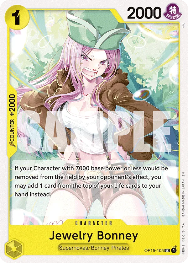 Jewelry Bonney (OP15-105) - Adventure on Kami’s Island (Uncommon) [OP15-105] English / Near Mint / Normal