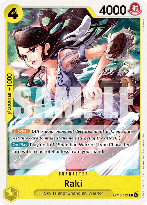 Raki (OP15-112) - Adventure on Kami’s Island (Common) [OP15-112] English / Near Mint / Normal