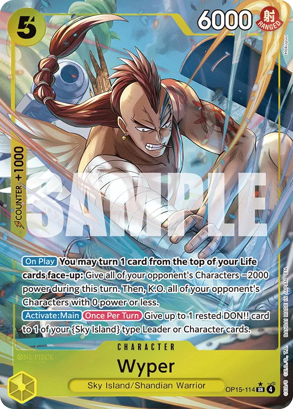 Wyper (OP15-114) (V.2) - Adventure on Kami’s Island (Alternate Art) [OP15-114] English / Near Mint / Normal