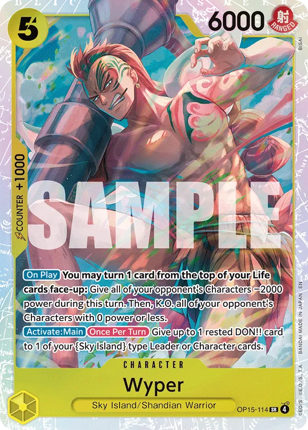 Wyper (OP15-114) (V.1) - Adventure on Kami’s Island (Super Rare) [OP15-114] English / Near Mint / Normal