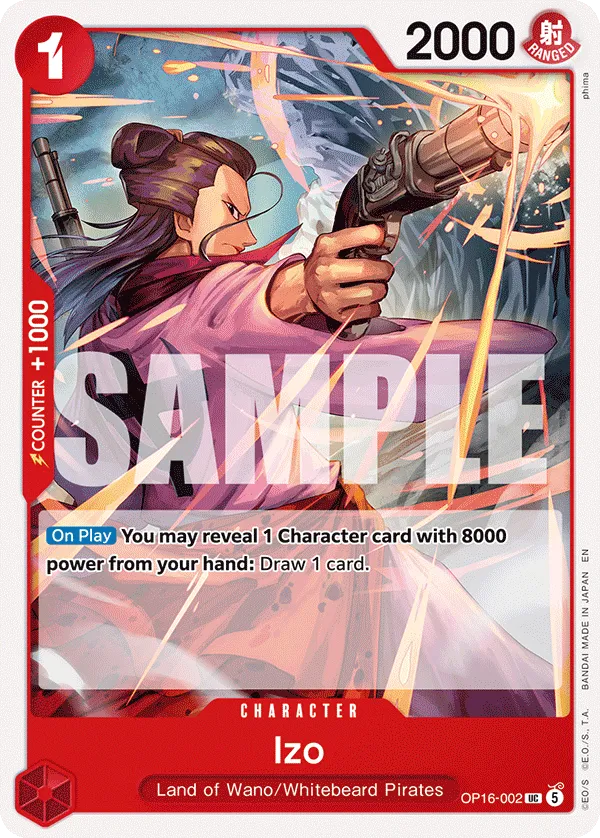 Izo (OP16-002) - The Time of Battle (Uncommon) [OP16-002] English / Near Mint / Normal