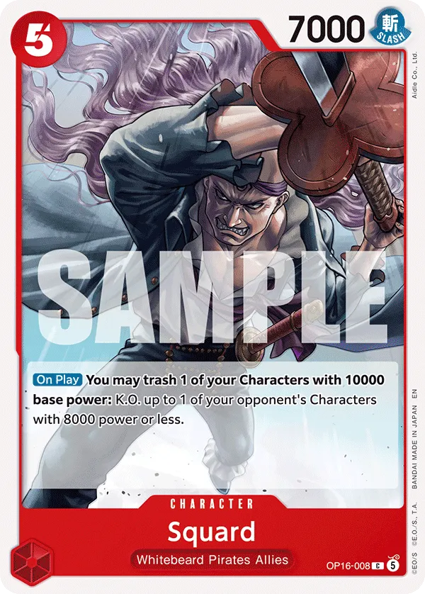 Squard (OP16-008) - The Time of Battle (Common) [OP16-008] English / Near Mint / Normal