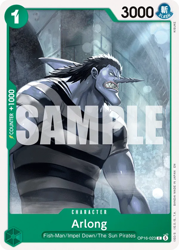 Arlong (OP16-023) - The Time of Battle (Common) [OP16-023] English / Near Mint / Normal