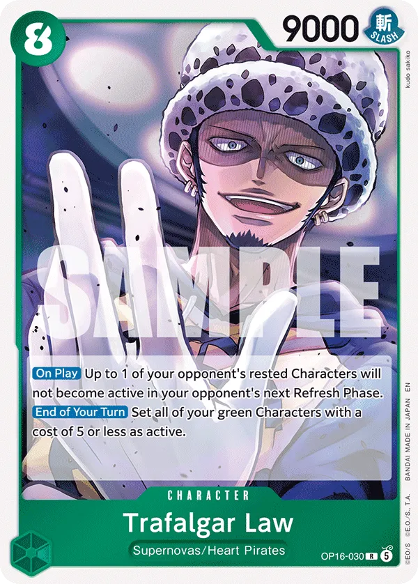 Trafalgar Law (OP16-030) - The Time of Battle (Rare) [OP16-030] English / Near Mint / Normal