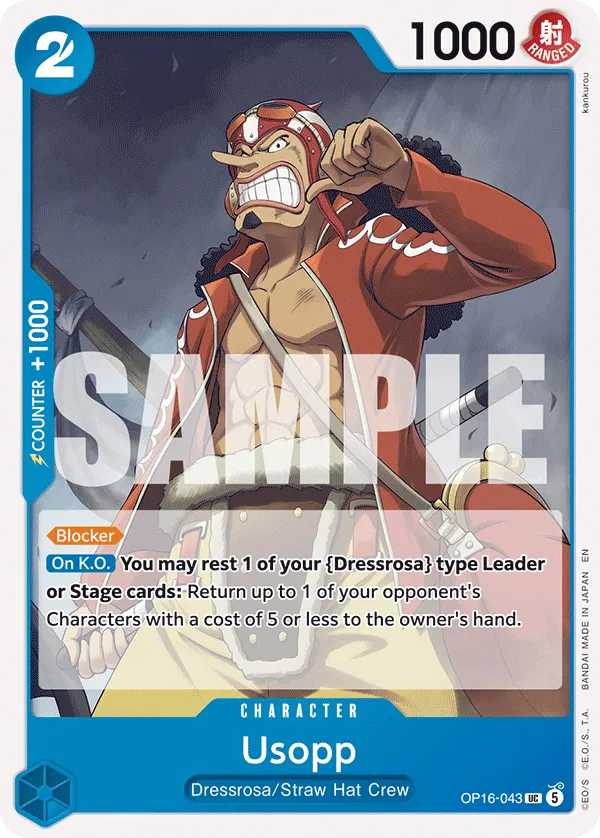Usopp (OP16-043) - The Time of Battle (Uncommon) [OP16-043] English / Near Mint / Normal