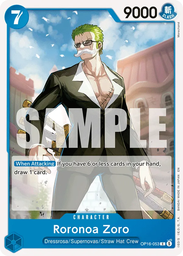 Roronoa Zoro (OP16-053) - The Time of Battle (Common) [OP16-053] English / Near Mint / Normal