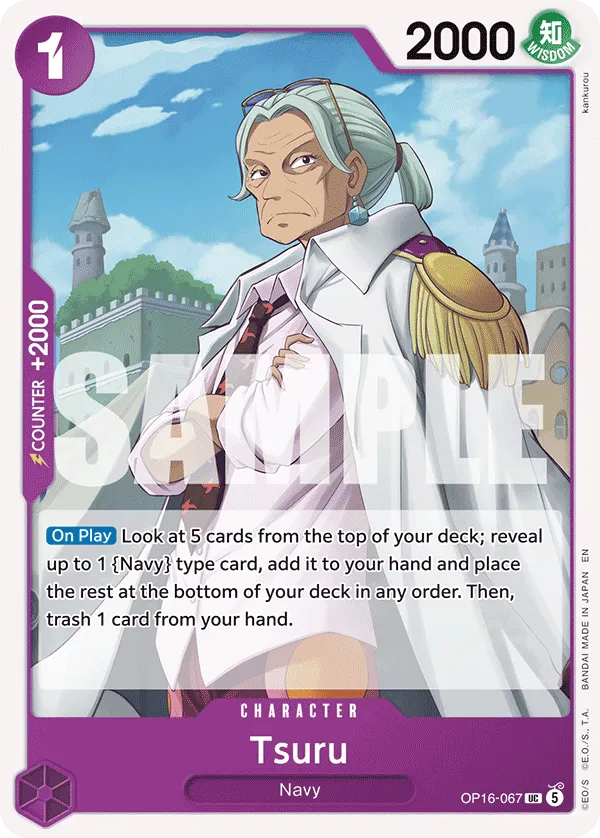 Tsuru (OP16-067) - The Time of Battle (Uncommon) [OP16-067] English / Near Mint / Normal