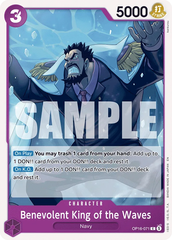 Benevolent King of the Waves (OP16-071) - The Time of Battle (Common) [OP16-071] English / Near Mint / Normal