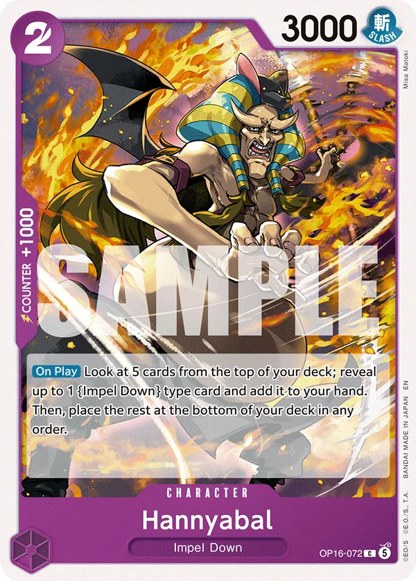 Hannyabal (OP16-072) - The Time of Battle (Common) [OP16-072] English / Near Mint / Normal