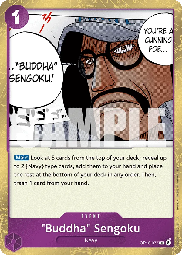 "Buddha" Sengoku (OP16-077) - The Time of Battle (Rare) [OP16-077] English / Near Mint / Normal