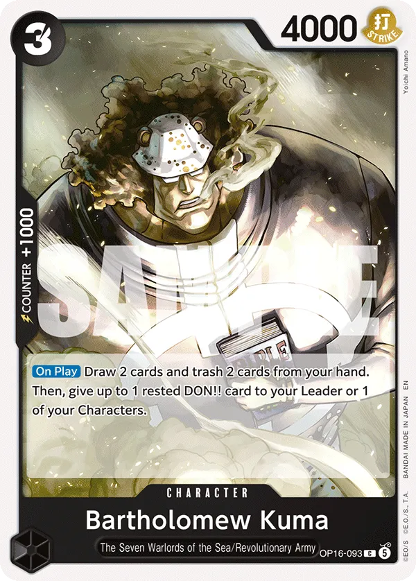 Bartholomew Kuma (OP16-093) - The Time of Battle (Common) [OP16-093] English / Near Mint / Normal