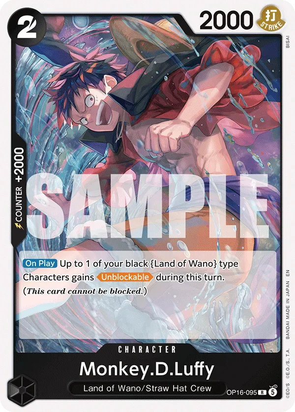 Monkey.D.Luffy (OP16-095) - The Time of Battle (Rare) [OP16-095] English / Near Mint / Normal