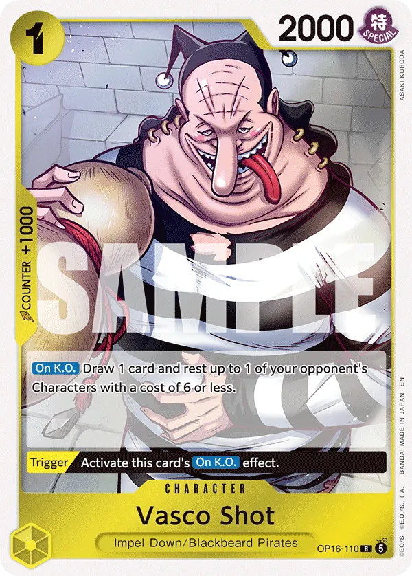 Vasco Shot (OP16-110) - The Time of Battle (Rare) [OP16-110] English / Near Mint / Normal