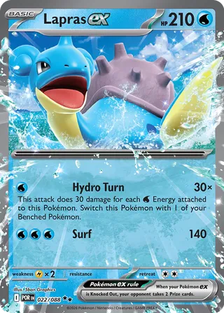 Lapras ex - Perfect Order (Double Rare) [POR-022] English / Near Mint / Normal