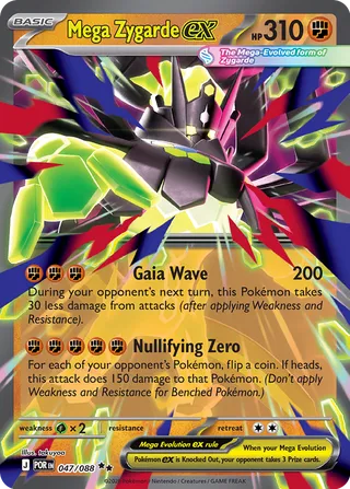 Mega Zygarde ex - Perfect Order (Double Rare) [POR-047] English / Near Mint / Normal