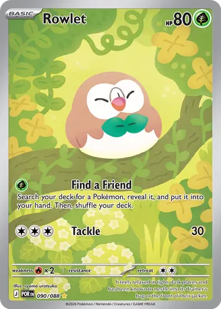 Rowlet - Perfect Order (Illustration Rare) [POR-090] English / Near Mint / Normal