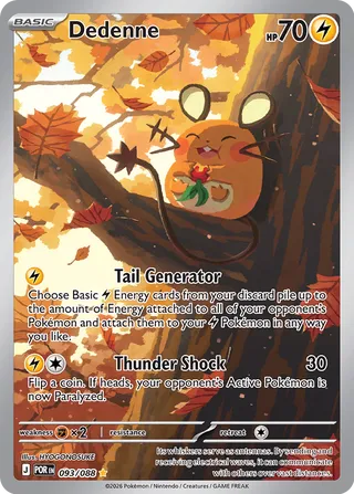 Dedenne - Perfect Order (Illustration Rare) [POR-093] English / Near Mint / Normal