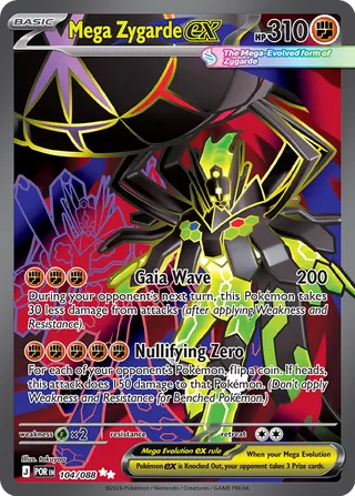 Mega Zygarde ex - Perfect Order (Ultra Rare) [POR-104] English / Near Mint / Normal